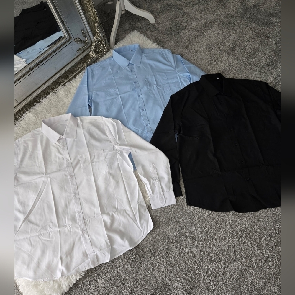 Luxury Collection Casual Long Sleeve Button Down Shirts. Bundle of 3. Size 2XL.